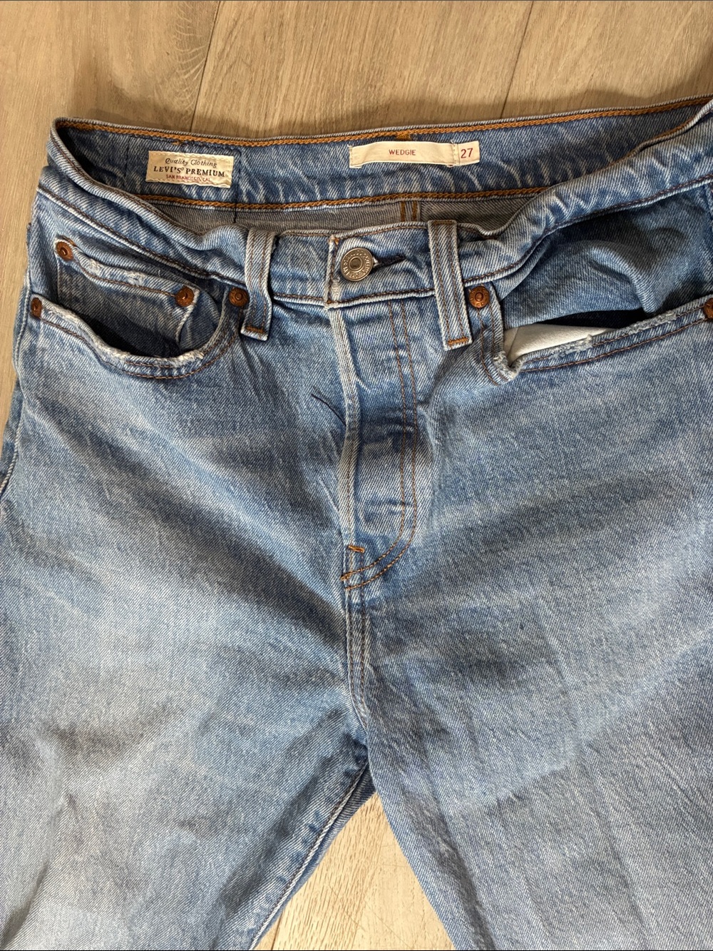 Levi's Light Blue Wedgie Fit Jeans